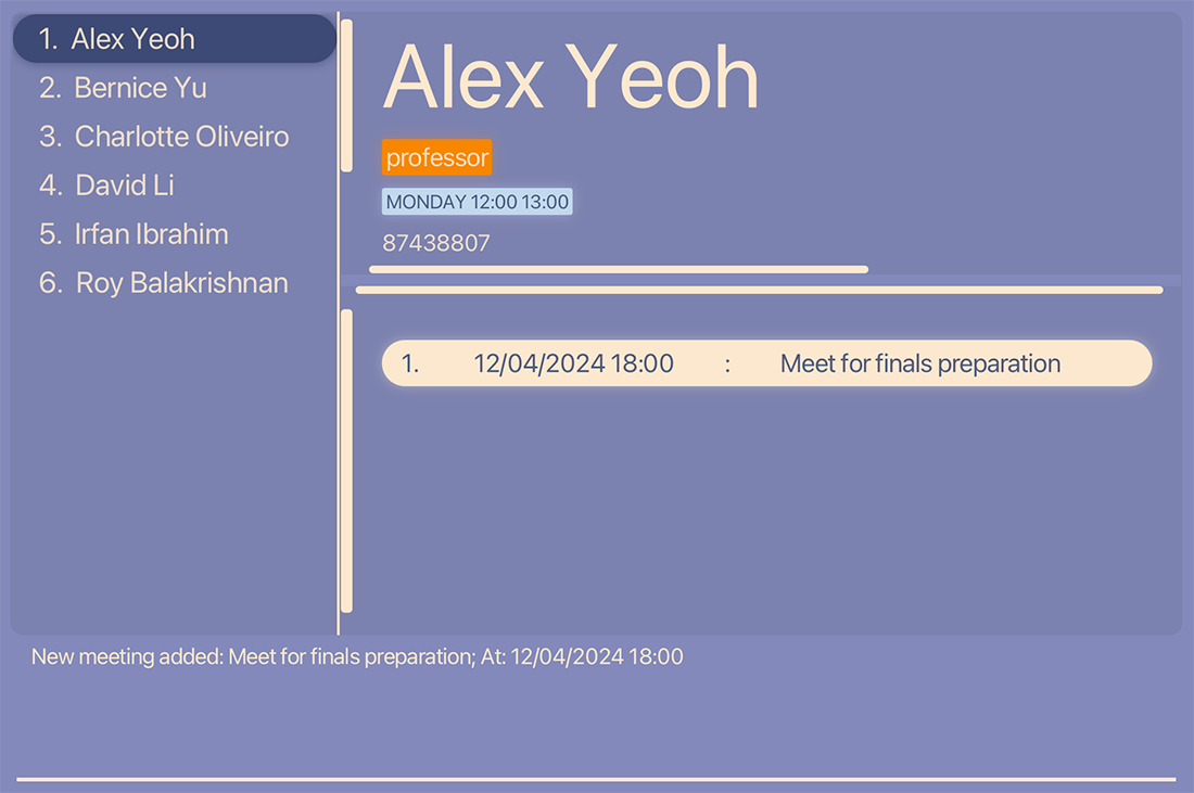 result for 'meeting-add 1 d/Meet for finals preparation s/12/04/2024 18:00'